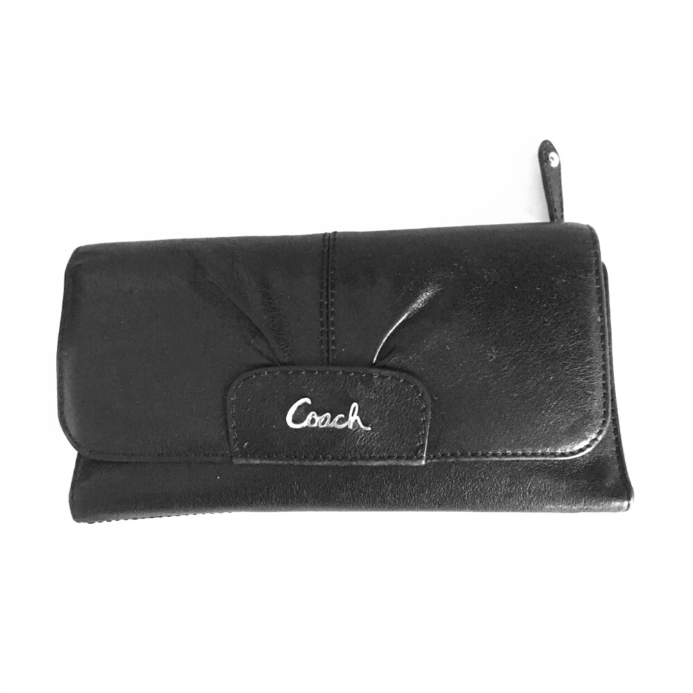 Coach large leather wallet